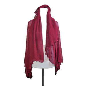 Purp7e Womens Cardigan Open Front Knit Witchy Fairy Lagenlook Artsy Boho Y2K